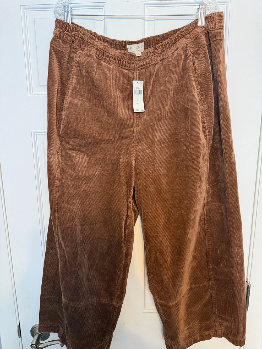Anthropologie Pilcro Women’s Chestnut Brown Corduroy Barrel Leg Pants